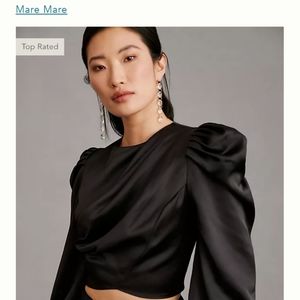 Mare Mare x Anthropologie Satin Top